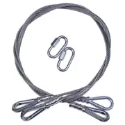 2PCS Lift Cables 125542 Compatible with Gorilla Lift Non Coated Cables with E...