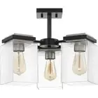 Nuvo Lighting 60/7658 Crossroads Semi-Flush Mount Matte Black