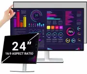 Computer Monitor Privacy Screen Filter with 24 Inch - Removable Anti Glare