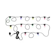 Festoon Solar 10 Lights 12V L13000mm Black Plastic RGB - 205898N