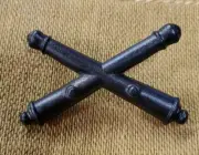 WWI US Army Officer Field Artillery Insignia Pins, One Pair