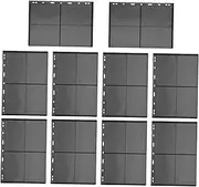 Veemoon 10pcs Double Sided Stamp Pages for Collectors PVC Stamp Album Binder Pockets Storage Sheets Postcards Coins and Banknotes Secure and Organized Collecting Supplies