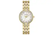 Bulova Classic Elegant Stainless Steel Crystal Box Set Womens Watch (98X138)