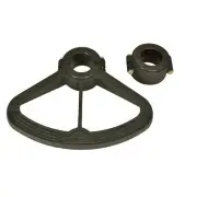 Springfield Marine 1580017-BLK Springfield Footrest & Bushing Set - 2-7/8 -