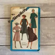 Simplicity 6540 Sewing Pattern Pullover Bias Dress Jumper Misses Size 16 UNCUT