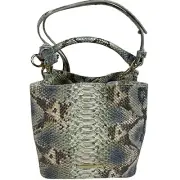 Brahmin Mini Amelia Haven Roxanne Leather Bucket Bag Crossbody NWT