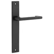 Baltimore Return Lever Rectangular Backplate Matt Black