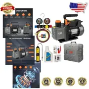 Heavy-Duty 4.5 CFM Vacuum Pump and Manifold Gauge Set for HVAC & Auto Repair