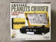 2015 Crosley Peanuts Cruiser 3-Speed Portable Turntable #CR8005A-PT NEW IN BOX