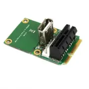 PCIE to PCI-E Riser Card USB2.0 Half Full PCI for Express Adapter 4pin