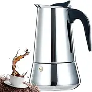 Moka Pot Italian Coffee Pot Percolator Stovetop Espresso Latte Maker (200ML(4 Cups))