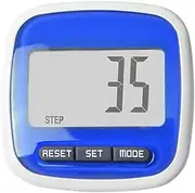 NewGtuizi Walking Pedometer, Simple Pocket Step Counter Walking Distance Calorie Counter with Large LCD Display for Men Women Kids(Blue)