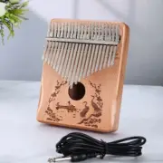 Thumb Piano Finger Electric Box Perform Style 21Tone Manual Tune 17keys Kalimba