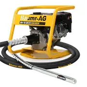 BAUMR-AG 6.5HP Concrete Vibrator Drive Unit, and 6M x 38mm Vibrating Shaft Combo