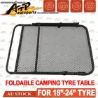 Wheel Foldable Portable Camping Table Tyre Van Truck Outdoor Adjustable BLACK