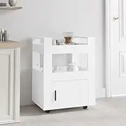 Generic Kitchen Trolley White 60x45x80 cm Engineered Wood