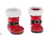 Candle Impressions Set of 2 Flameless Santa Boot Votives 5 Hour Timer Christmas