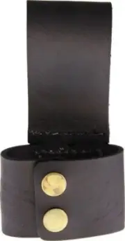 Sheaths Axe Belt Holder Black Leather Dimensions: 3" x 2" x 5.5" Snap - SH1089
