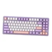 X LEOBOG HI86 Wireless Gaming Keyboard, Gasket Aluminum Mechanical Purple