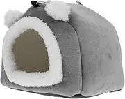 POPETPOP Guinea Pig Bed Rabbit Hideout: Hamster House Bed Small Animal Winter Sleeping House Winter Warm Squirrel House Pet Tent Bed for Squirrel Rat Ferret Chinchilla Bunny