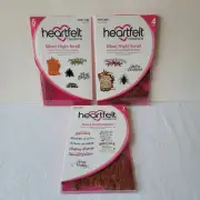 Heartfelt Creations Silent Night Scroll Noel Sentiments Stamps & Dies Set Lot