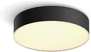 Philips Hue Enrave White Ambiance Smart Ceiling Light [Small], Black. Compatible with Alexa, Google Assistant and Apple Homekit