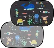 Car Sun Shade Side Window 2 Pack Car Sunshade Side Window Provent to Block UV Rays 98 SPF for Maximum Sun Protection for Kids Pets Cars Trucks SUVs