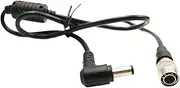 Hir~se 4 Pin Male to Right Angle DC Jack for Blac~Magic Ci~ema Camera 4K F8/ 688 633 644 Power line(70cm)