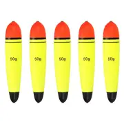 5 Pack 1.8oz Fishing Slip Bobbers, EVA Fishing Float, Yellow