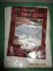 New PVC Beige Crotchet 54 x 70 Rectangular Table Cloth (Made in China)