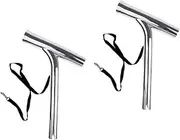 Set of 2 NUZAMAS Boat Fishing Rod Holders Outrigger for Fishing Marine 316 Stainless Steel Polished