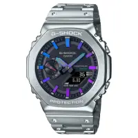 在飛比找momo購物網優惠-【CASIO 卡西歐】G-SHOCK八角金屬雙顯錶(GM-B