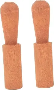 Kisangel 2Pcs Wooden Singing Bowl Mallets for Yoga Meditation Sound Accessory Long and Wide Striker for Bowls Lightweight and Easy to Carry