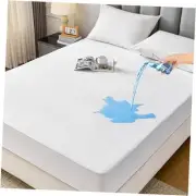 Flannel King Waterproof Fitted Bottom Sheet, Soft & Breathable Fitted