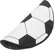 Didiseaon Round Football Decorative Floor Mat Nonskid Carpet for Bedroom Football Pattern Home Floor Rug for