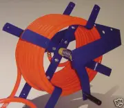 100 Foot Wall Mount AIR HOSE REEL 3/8 and 1/2 tool manual crank Heavy Duty O