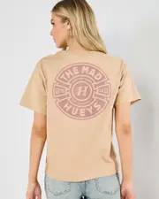 [The Mad Hueys] The Mad Hueys Women's Mad Series Regular Fit T-Shirt in Latte Brown Size Small S Latte Brown