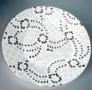 Wedgwood Jasper Conran Embroidered 9 Inch Accent Plate Made in UK New