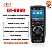 CEM DT-9989 True RMS Industrial Multimeter with TFT Color LCD Display ✦KD