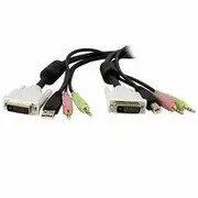 StarTech 4-in-1 USB DVI KVM Switch Cable w/ Audio - DVID4N1USB10
