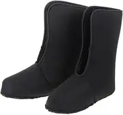 BELLIFFY 1 Pair Warm Snow Boots Heated Socks for Men Winter Socks Snow Boots Boot Socks for Men Warm Socks for Women Men Snow Boots Ski Socks Warm Socks for Men Boot Liners Black Plush