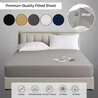 2000TC Extra Deep 36 cm Full Fitted Sheet Bed Sheets Single Double Queen King