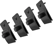 4pcs Wall Clip Rugs Wall Mounted Clothes Hook Rack Clothing Hangers Quilt Rack Clothes Hanging Rack Quilt Hanging Clips Quilt Wall Clamps Hanging Tapestry Black Plastic