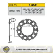HUSQVARNA SM S 125 FROM 1999 TO 2012 BLACK ERGAL REAR SPROCKET 520 - 51 TEETH