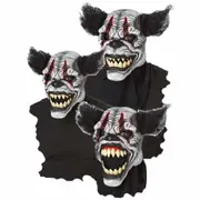 Last Laugh the Clown Deluxe Horror Halloween Men Costume Ani-Motion Mask