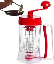 Batter Dispenser - 900ml Automatic Pancake＆Cupcake Batter Dispenser | Pancake Pourer, Batter Separator Dispenser for Pancake, Waffle, Cake Handheld Baking Tools