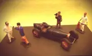 Bugatti,scalextric,25th,aniversari,1/32,diorama,bumslot,painted,pink-kar,scx,