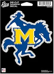 Rico Industries NCAA McNeese State Cowboys 5" x 7" Vinyl Die-Cut Decal - Car/Truck/Home Accessory