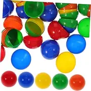 Garneck 50pcs 4CM Colorful Plastic Balls - Fillable Easter Egg Capsules for Bingo Games - Raffles and Table Activities for ' Parties and Fun Events