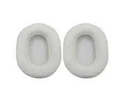 Sheepskin Ear pads Upgraded Durable Memory Foam Earpads Ear Cushions forATH-MSR7 M50X M20 M40 M40X Headset - White